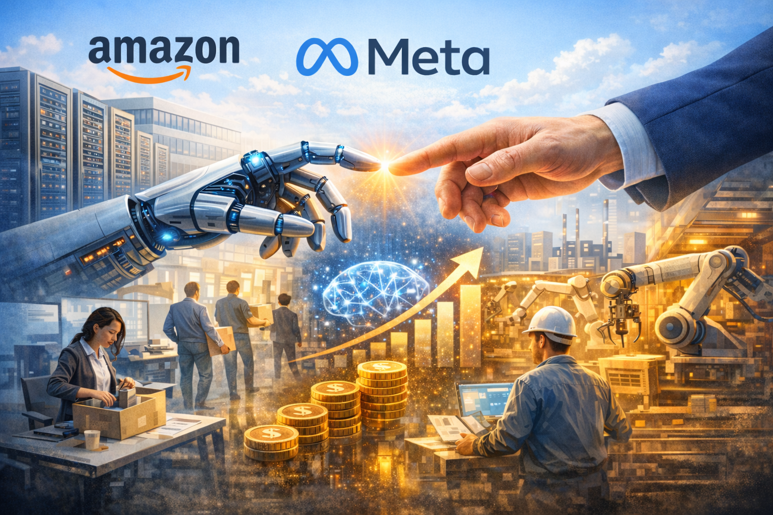 The Era of White-Collar Work Redesign, as Shown by AWS and Meta — How Should We Work and Invest in the Structural Shift from Labor Costs to AI?
