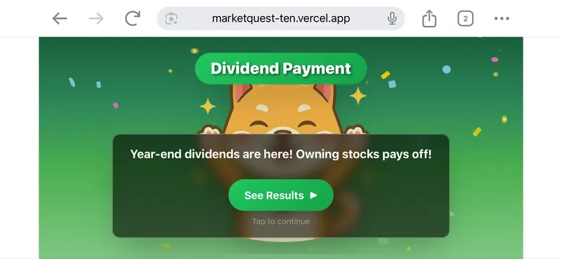 Dividend payment event
